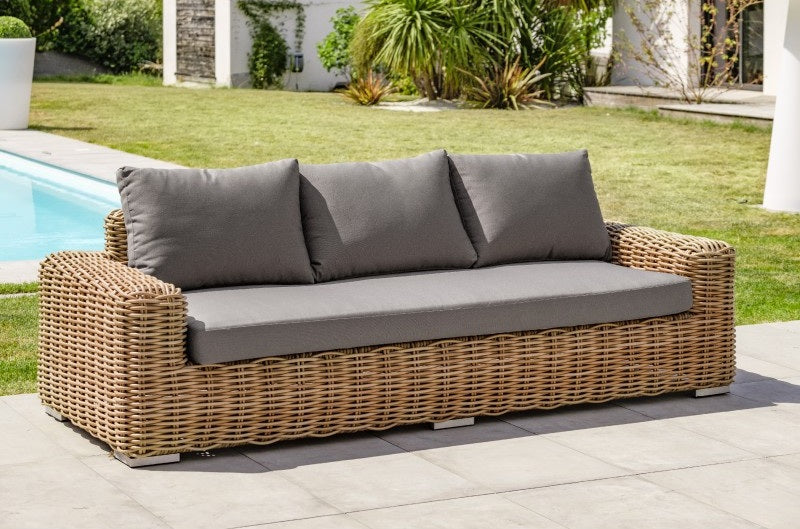 Salon de Jardin 6 places en résine tressée BORA BORA