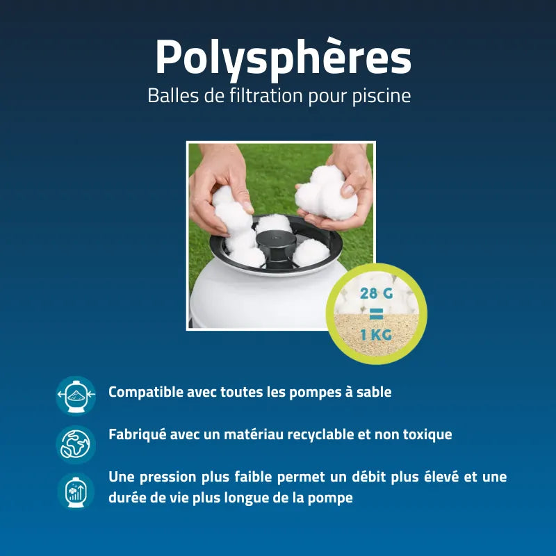 Piscine 5m50 x 2.7m x 1.2m + Tous les accessoires